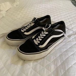 Old Skool Platform Vans Black